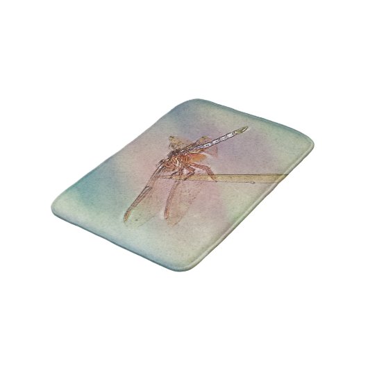 Tapis De Bain Libellule en pastel (Angle)