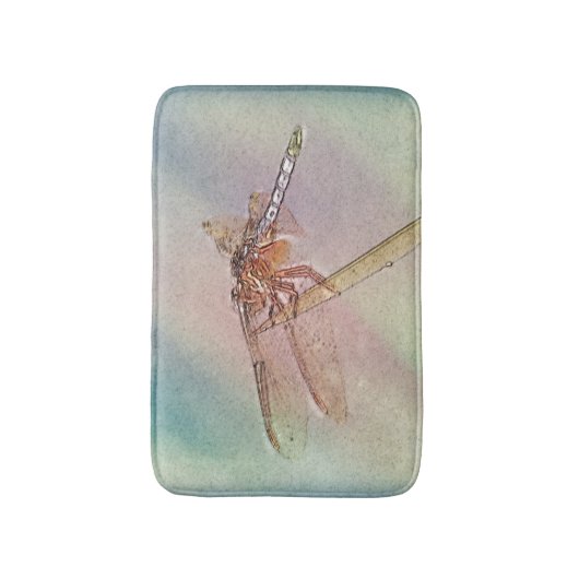 Tapis De Bain Libellule en pastel (Devant (Vertical))
