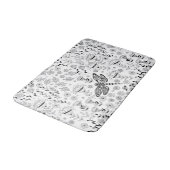 Tapis De Bain libellule et fleurs (Angle)