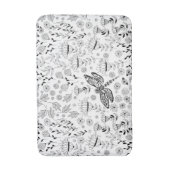 Tapis De Bain libellule et fleurs (Devant (Vertical))