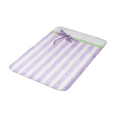 Tapis De Bain Libellule et rayures violettes (Angle)