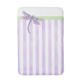 Tapis De Bain Libellule et rayures violettes (Devant (Vertical))