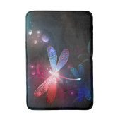 Tapis De Bain libellule rouge brillante (Devant (Vertical))