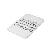 Tapis De Bain LIBÉREZ VOTRE ESPRIT ! Citation calligraphie motiv (Angle)