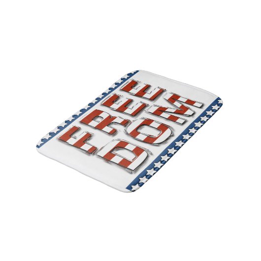 Tapis De Bain Liberté - Étoiles et rayures (Angle)