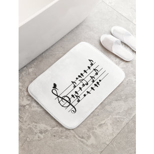 Tapis De Bain Libre en tant qu'oiseau, oiseaux chanteurs faisant