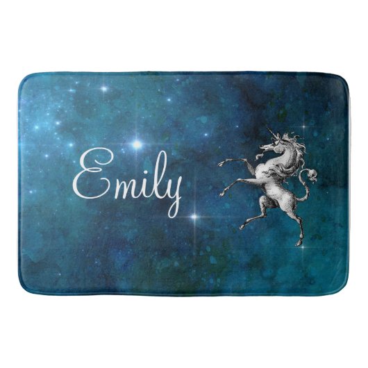 Tapis De Bain Licorne céleste personnalisable (Devant)
