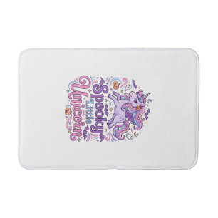 Tapis De Bain Licorne Chemise de Style Rétro Petite Licorne Effr