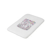 Tapis De Bain Licorne Douce Prairie Licorne Adorable Conception (Angle)