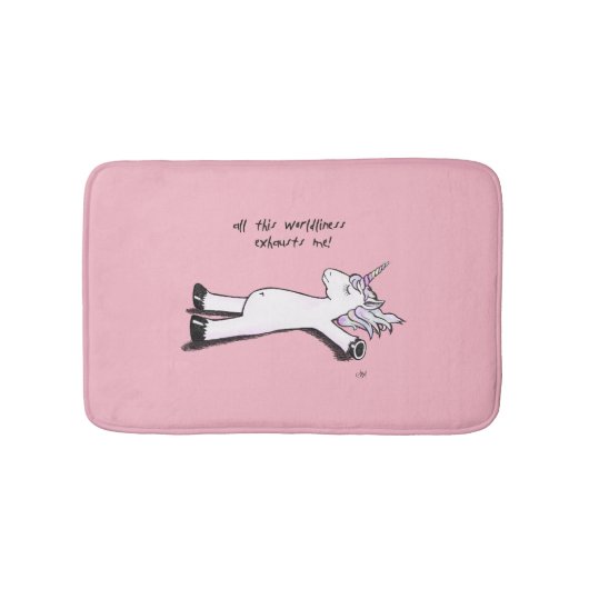 Tapis De Bain Licorne épuisée (Devant)