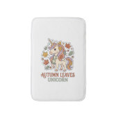 Tapis De Bain Licorne Feuilles D'automne Licorne Conception Grap (Devant (Vertical))