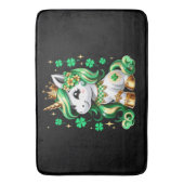 Tapis De Bain Licorne Mignonne Trèfle St Patrick (devant Vertical)