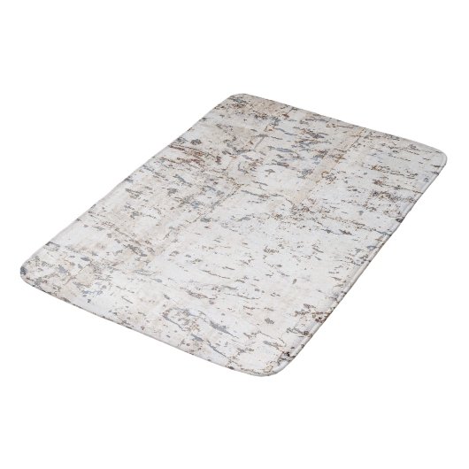 Tapis De Bain liège blanc rustique (Angle)
