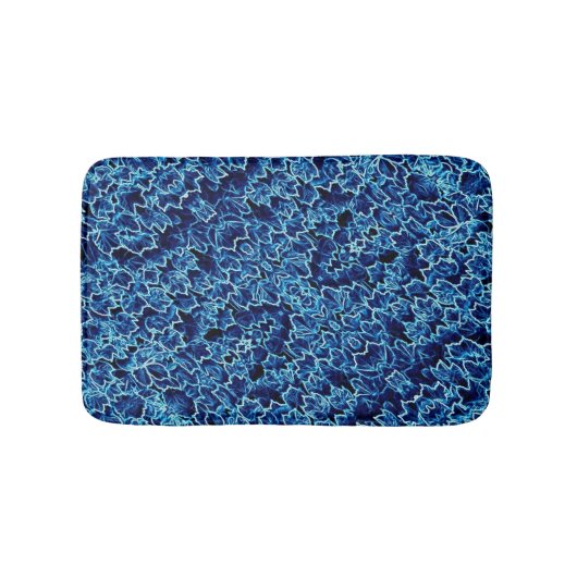 Tapis De Bain Lierre Bleu Frais Glacé (Devant)