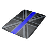 Tapis De Bain Ligne Bleue Mince Design Union Jack (Angle)