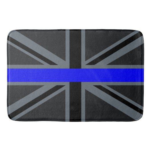 Tapis De Bain Ligne Bleue Mince Design Union Jack (Devant)