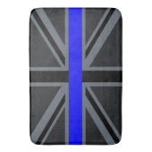Tapis De Bain Ligne Bleue Mince Design Union Jack (devant Vertical)