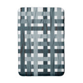 Tapis De Bain Ligne ombrée bleue (Devant (Vertical))