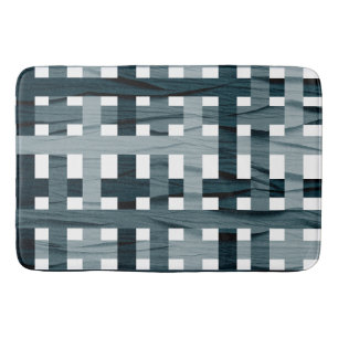 Tapis De Bain Ligne ombrée bleue