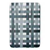 Tapis De Bain Ligne ombrée bleue (devant Vertical)