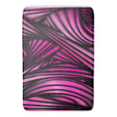 Tapis De Bain Lignes Abstraites en rose (devant Vertical)