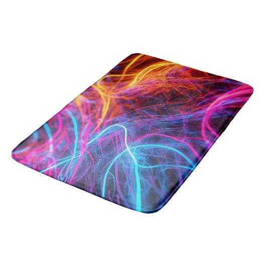 Tapis De Bain Lignes de néon (Angle)