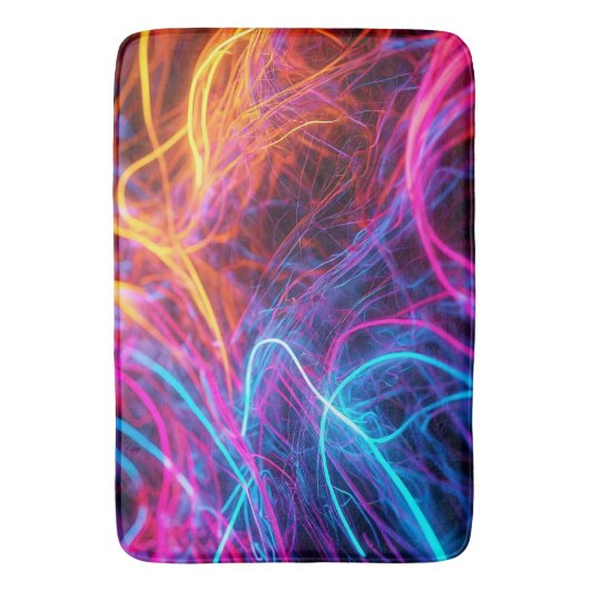Tapis De Bain Lignes de néon (devant Vertical)