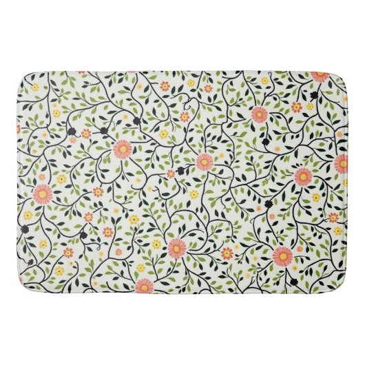 Tapis De Bain Lignes florales (Devant)