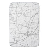 Tapis De Bain Lignes grises Grandes (devant Vertical)
