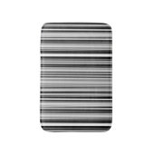 Tapis De Bain Lignes noires et blanches (Devant (Vertical))