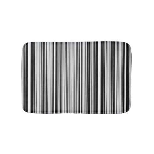 Tapis De Bain Lignes noires et blanches (Devant)