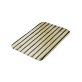 Tapis De Bain Lignes noires sur Arrière - plan or (Angle)
