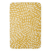 Tapis De Bain Lignes pointillées brûlé motif jaune (devant Vertical)
