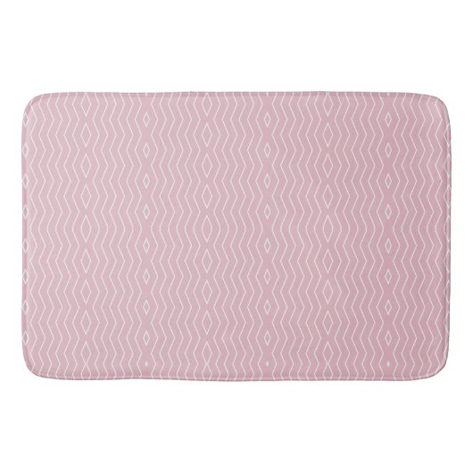 TAPIS DE BAIN LIGNES ROSE (Devant)