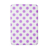 Tapis De Bain Lilac et pois blancs (Devant (Vertical))