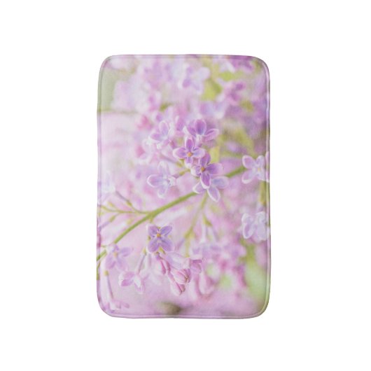 Tapis De Bain Lilac Fleurs Mist (Devant (Vertical))
