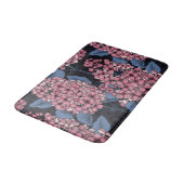 Tapis De Bain Lilac rose sur bleu foncé (Angle)