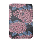 Tapis De Bain Lilac rose sur bleu foncé (Devant (Vertical))