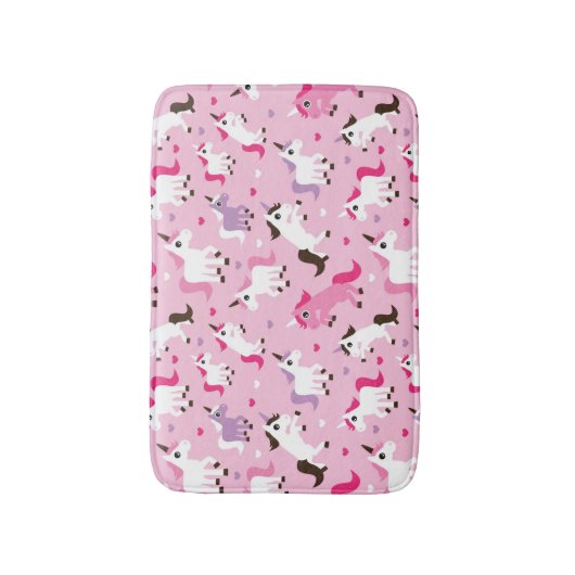 Tapis De Bain l'illustration de licorne badine l'arrière - plan (Devant (Vertical))