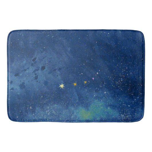 Tapis De Bain L'illustration du ciel étoilé (Devant)