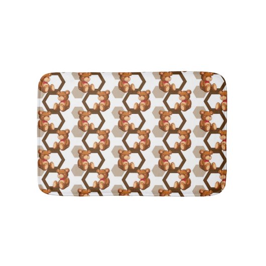 Tapis De Bain l'illustration d'une rangée de nounours concernent (Devant)