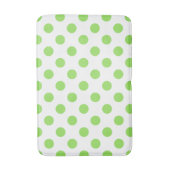 Tapis De Bain Lime et pois blancs (Devant (Vertical))