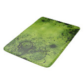 Tapis De Bain Lime Green Grunge with Black Accents (Angle)