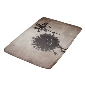 Tapis De Bain L'insecte mauvais donne le cru de fleur (Angle)