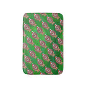 Tapis De Bain Lion Christmas on Green (Devant (Vertical))