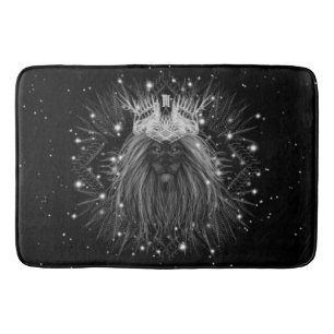 Tapis De Bain Lion d'étoile avec monogramme de couronne