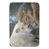 Tapis De Bain Lion et lionne (devant Vertical)