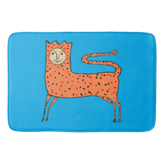 Tapis De Bain Lion primitif anglais du 18e siècle (Devant)