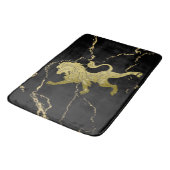 Tapis De Bain Lion royal doré marbré (Angle)