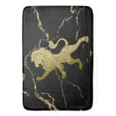 Tapis De Bain Lion royal doré marbré (devant Vertical)